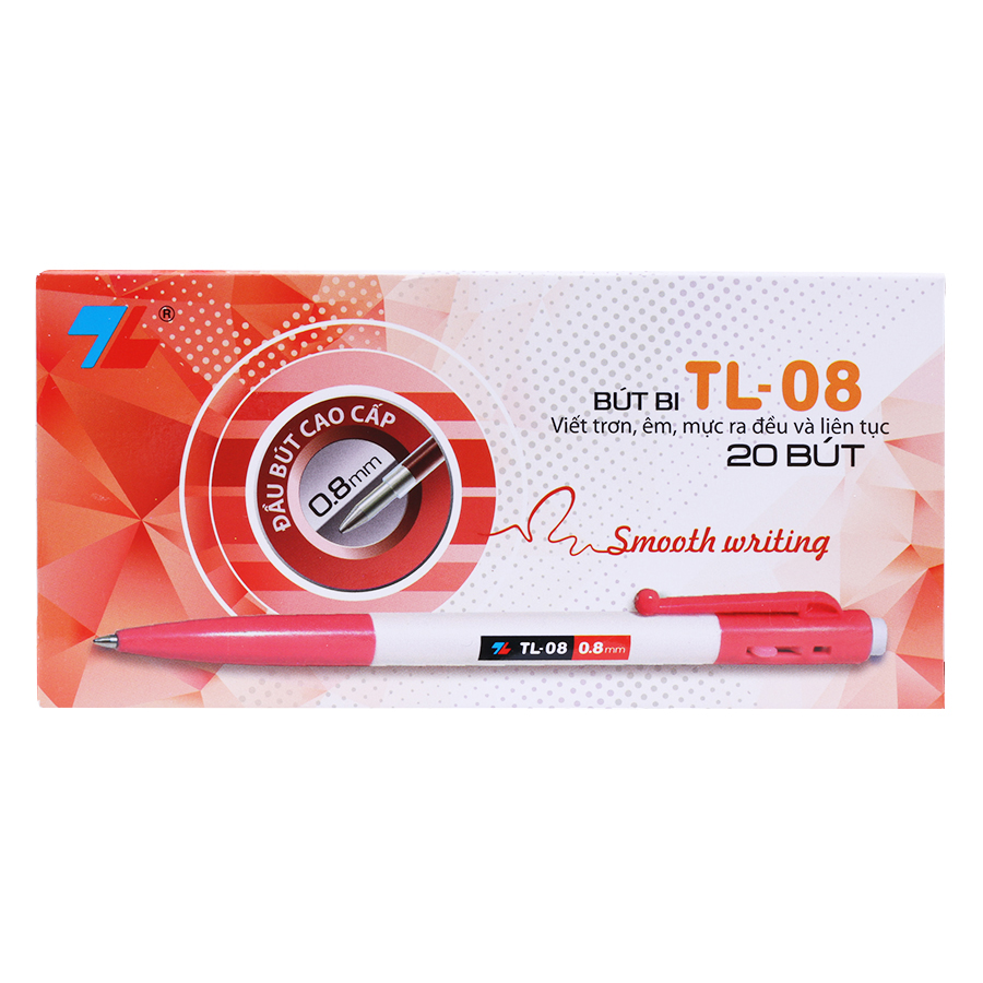 Hộp 20 cây bút bi bấm Thiên Long  - TL08