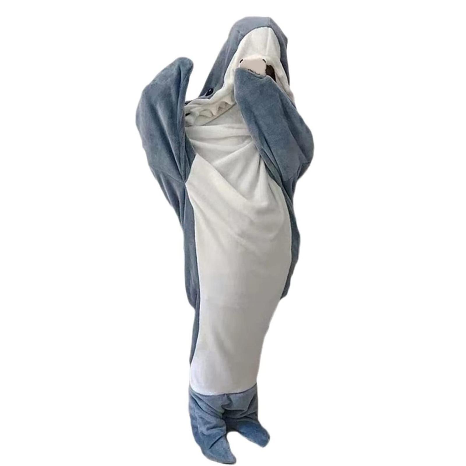 Wearable  Blanket Hooded Cosplay Plush Costume Animal Sleeping Bag