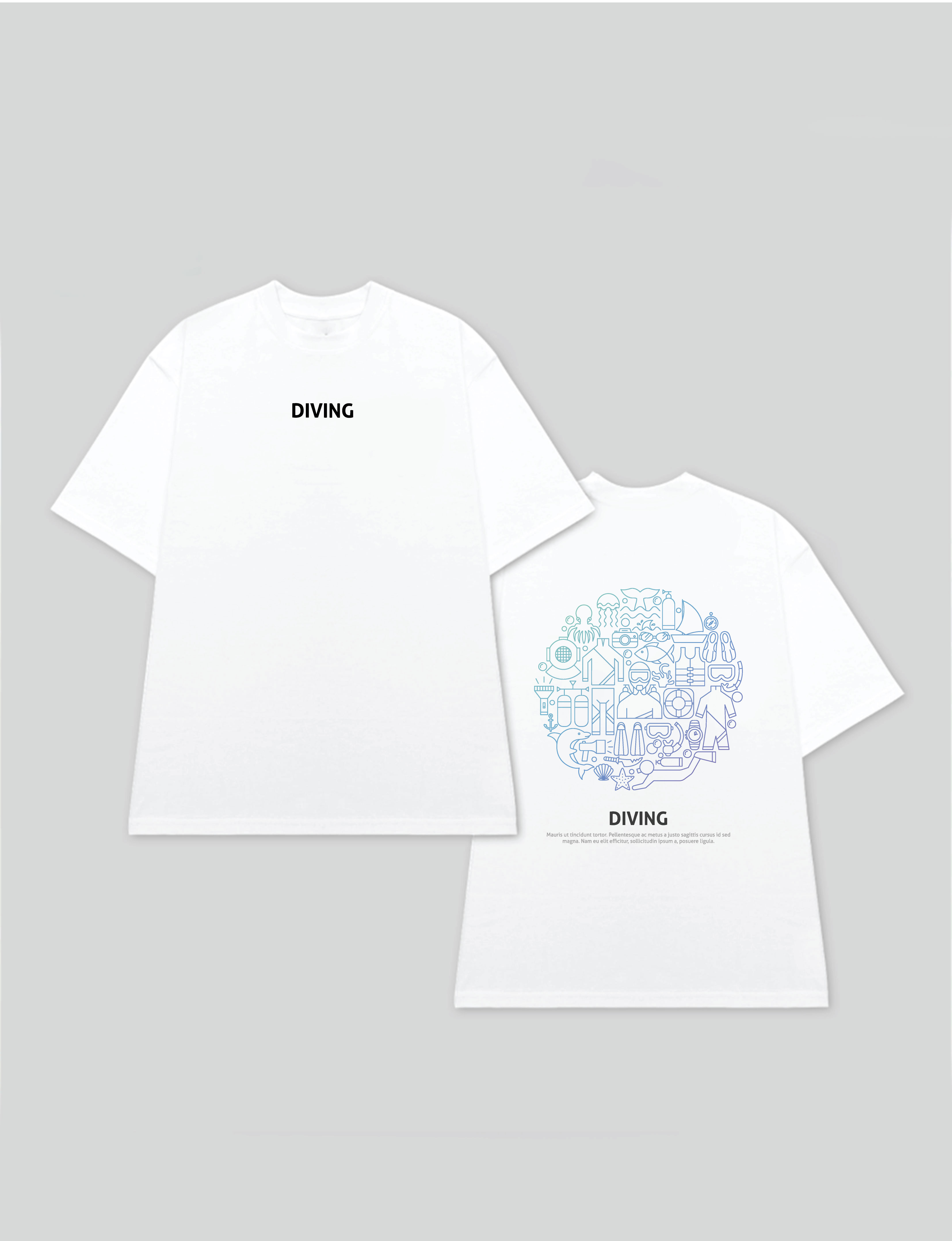 Áo T-Shirt Giabaco Diving TS025 Classic
