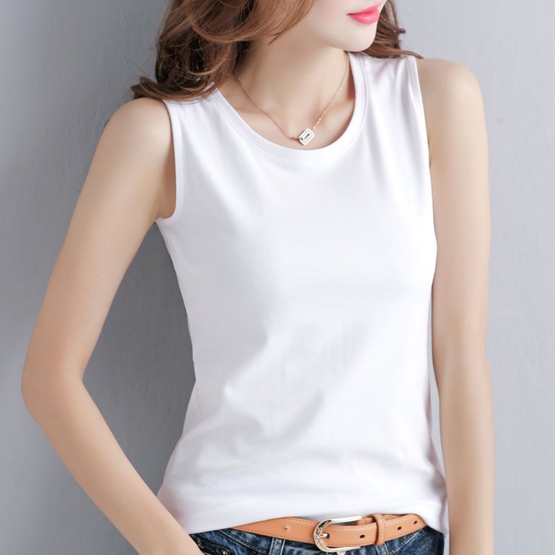 Áo Thun Ba Lỗ Nữ Trơn Sát Nách Thun Cotton 4 Chiều SN102 SALLY BOUTIQUE