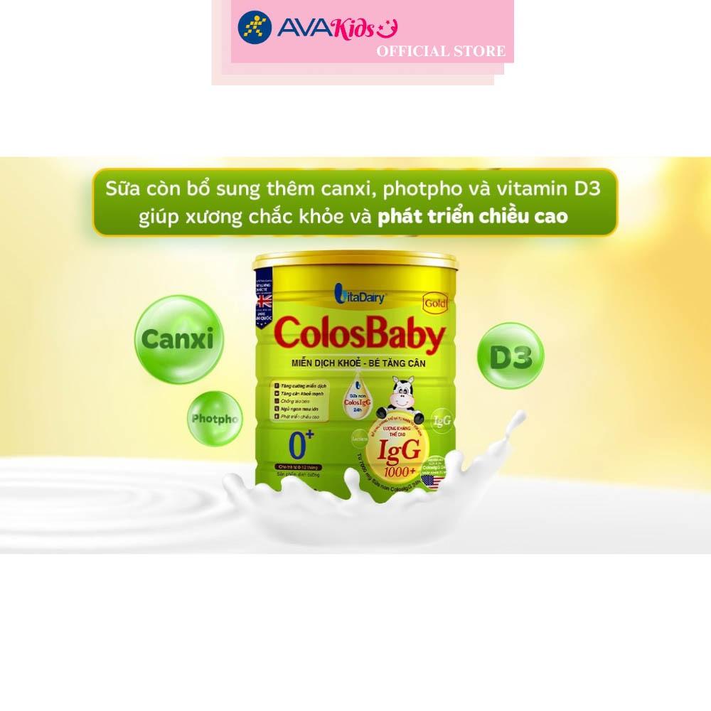 Sữa bột ColosBaby Gold 0+ (sữa non) hương vani 800g (0 - 12 tháng) - Hàng chính hãng