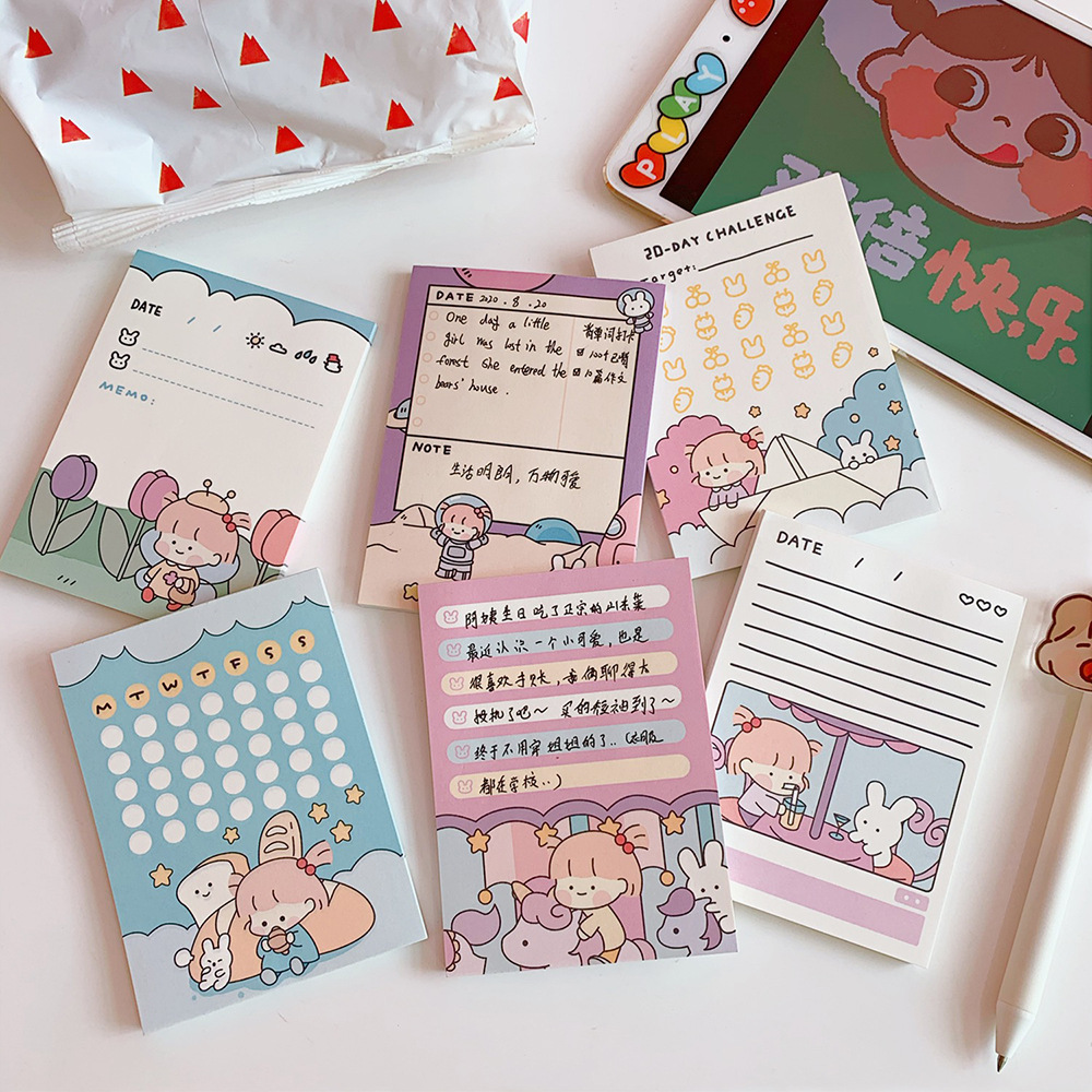 Giấy Ghi Chú Phong Cách Cô Gái Nhật Bản, Giấy Note Cute