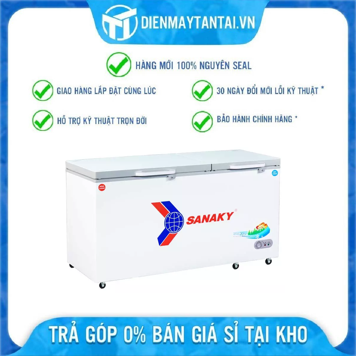 Tủ đông mát Sanaky 485 lít VH-6699W2K - hàng chính hãng