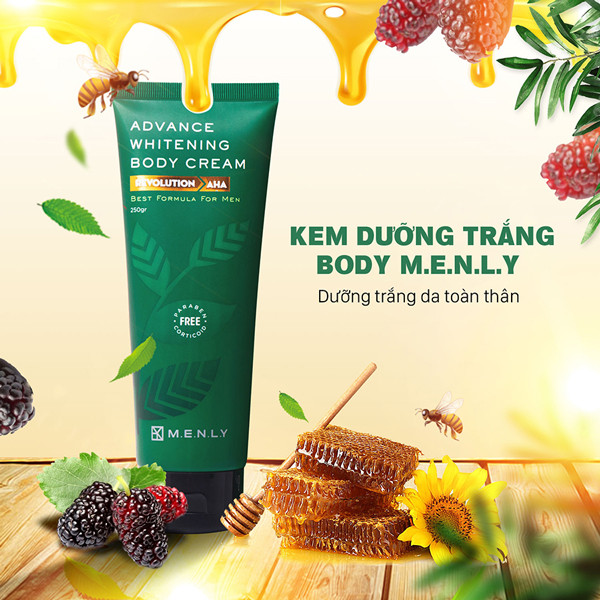 Kem dưỡng trắng cơ thể body Menly (250g)