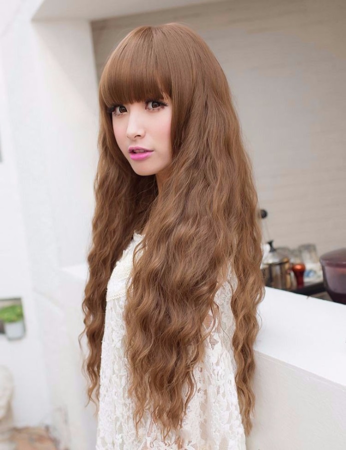 Tóc giả nữ gợn sóng ADODA - TG41