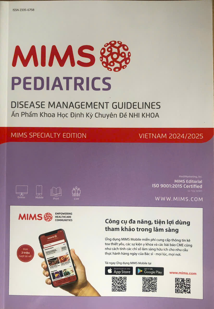 Sách - Mims Ấn phẩm Khoa học Định kỳ Chuyên đề Nhi khoa