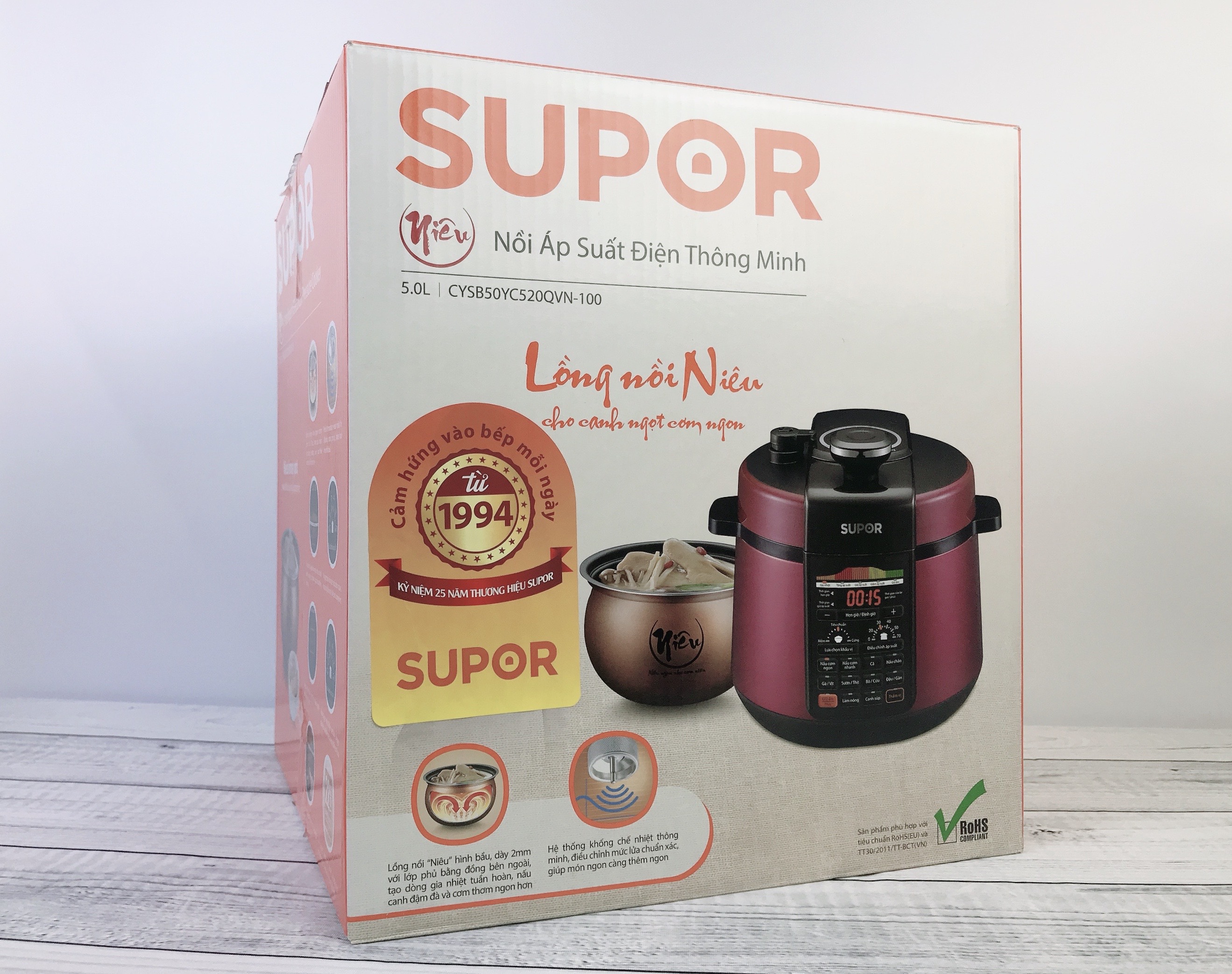 NỒI ÁP SUẤT ĐIỆN SUPOR - HEALTHY COOKING 5LÍT