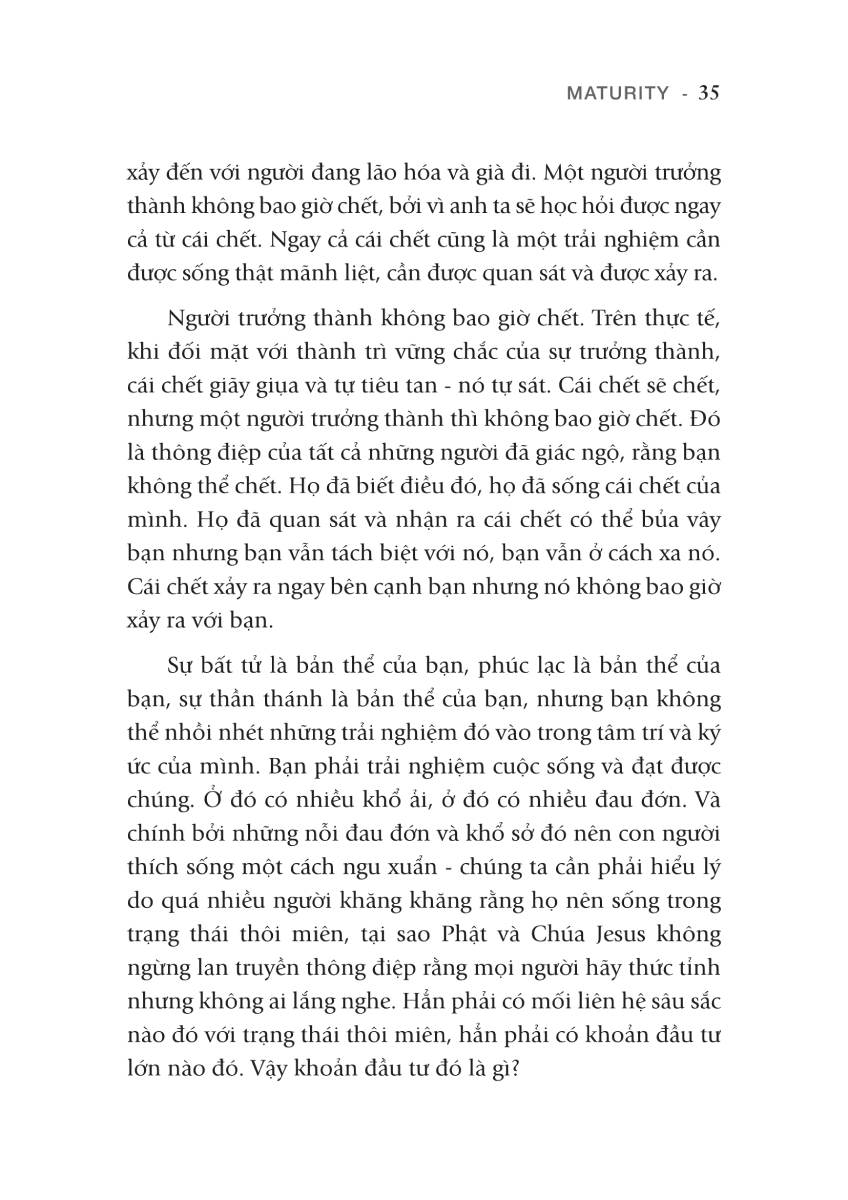 Osho - Trưởng Thành - Chạm Tới Bầu Trời Nội Tâm Của Bạn_FN