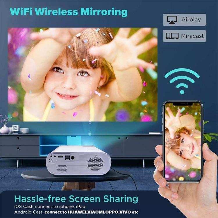 Máy chiếu mini cheerlux C10 WIFI kết nối với điện thoại ios, adnroid. Hàng chính hãng.