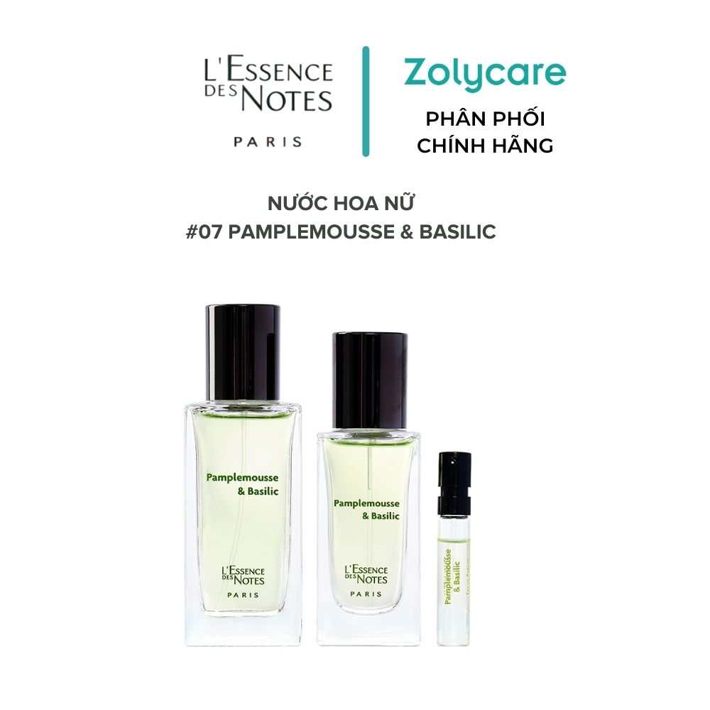 Nước Hoa Pháp Nữ L'Essence des Notes EDN Pamplemousse &amp; Basilic 30ml/50ml