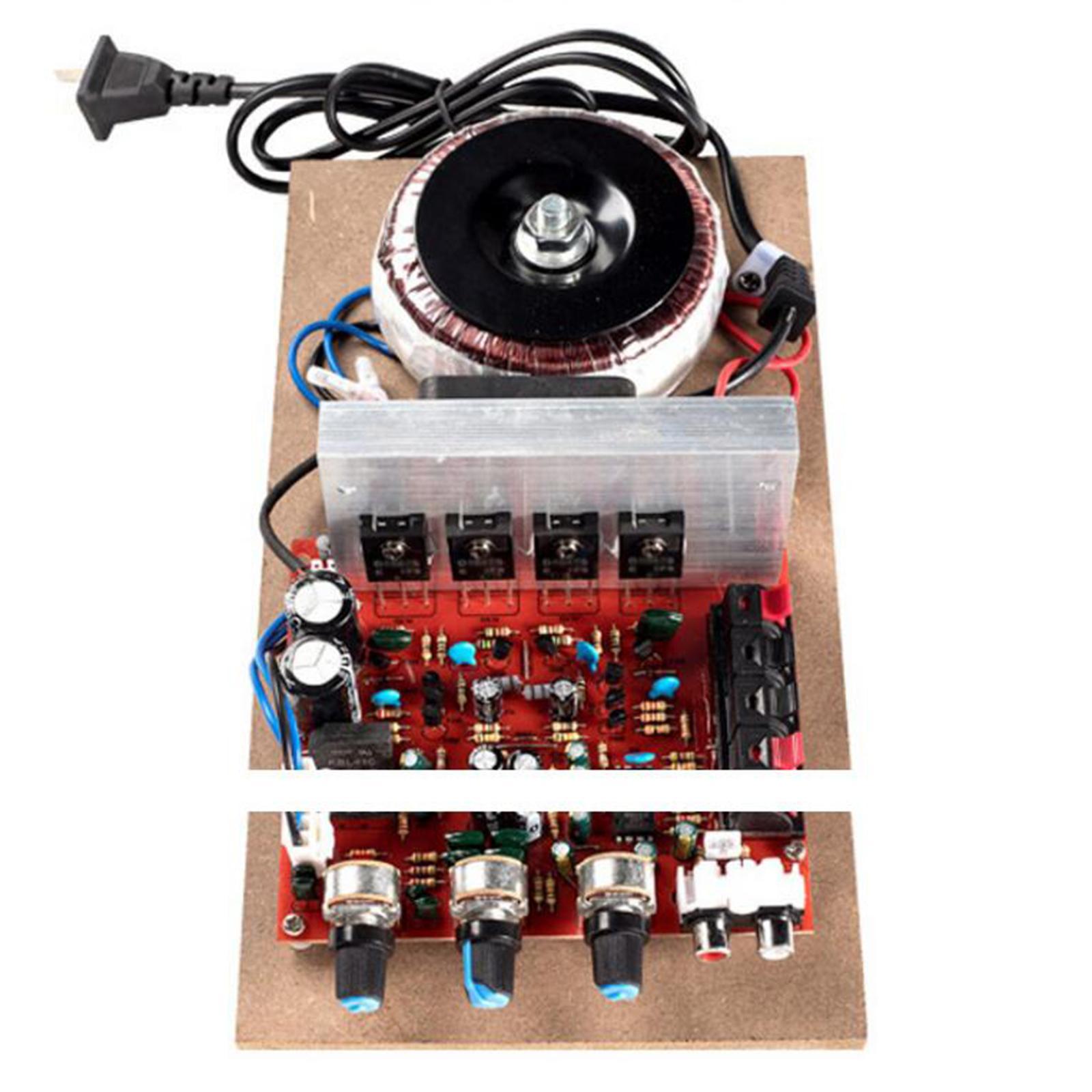 DIY 220V/200W Audio Power Amplifier Bluetooth HIFI Speaker USB for FM Home