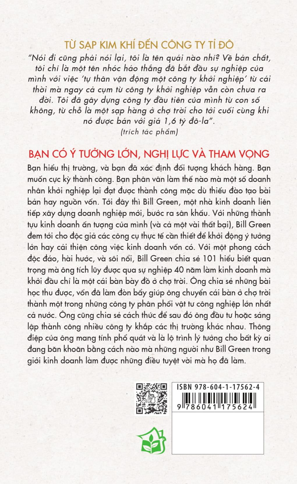 Sách Tận Tâm Tận Lực - 101 Bài Học Kinh Doanh Thực Tiễn Cho Doanh Nhân Khởi Nghiệp