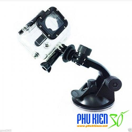 Giá đở Camera hành trình và camera thể thao gắn trên kính xe hơi