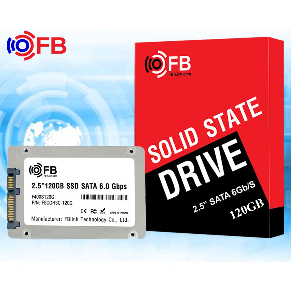 Ổ CỨNG SSD 120GB SATA FBLINK  - NHANH HƠN - ỔN ĐỊNH HƠN - HÀNG CHÍNH HÃNG