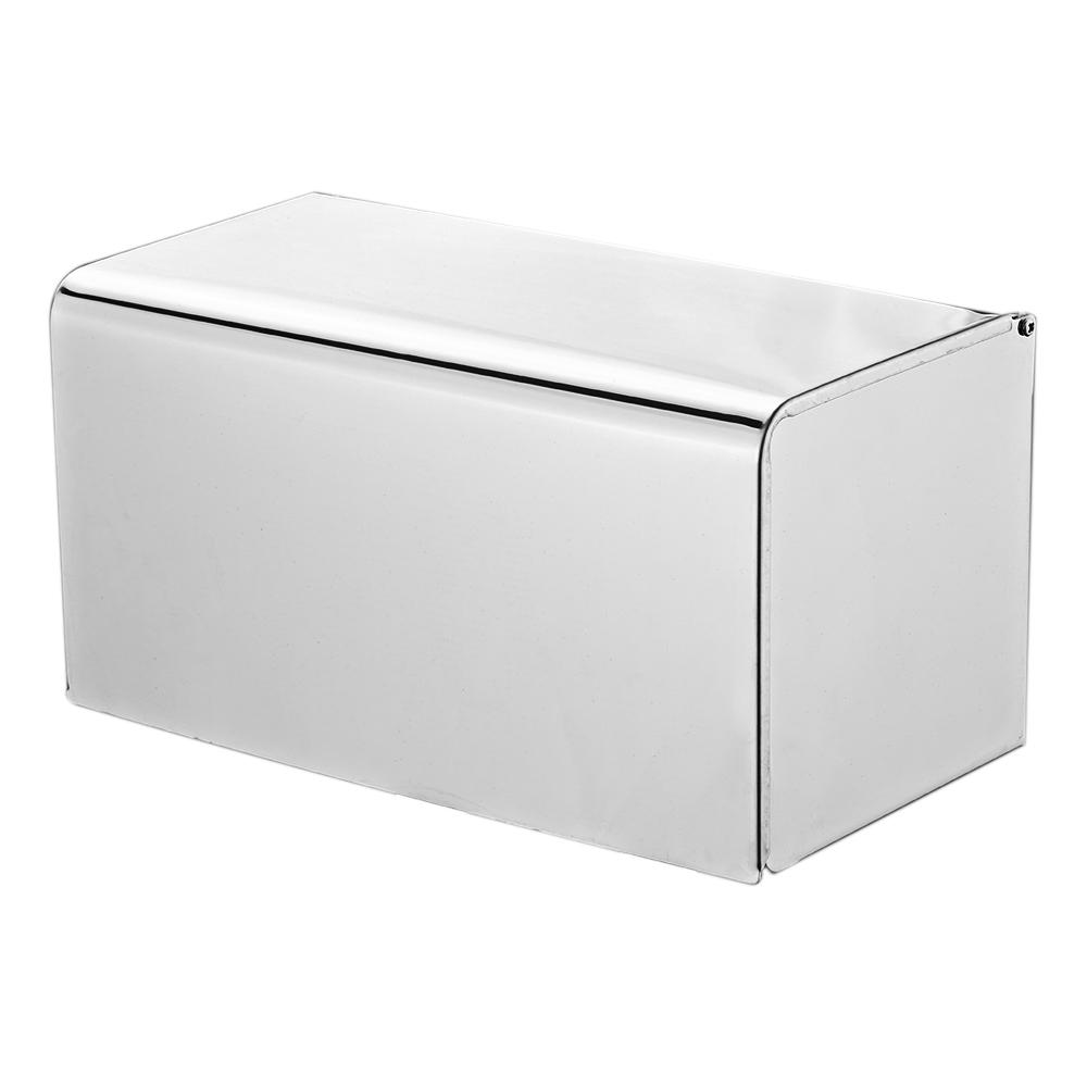 Hộp đựng giấy vệ sinh cho giấy cuộn và giấy lụa, rất dễ lắp đặt trên tường bằng thép không gỉ
