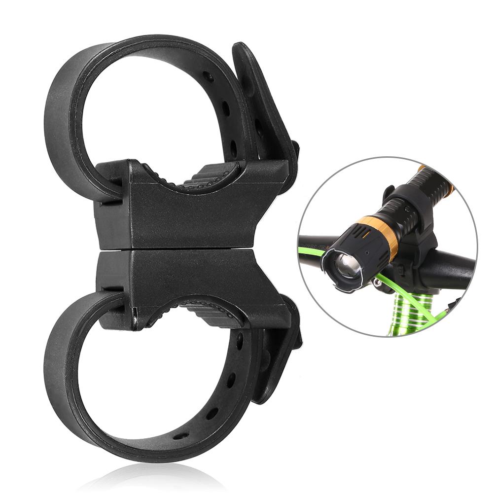 Giá đỡ đèn pin xe đạp bằng nhựa silicone xoay 360 °