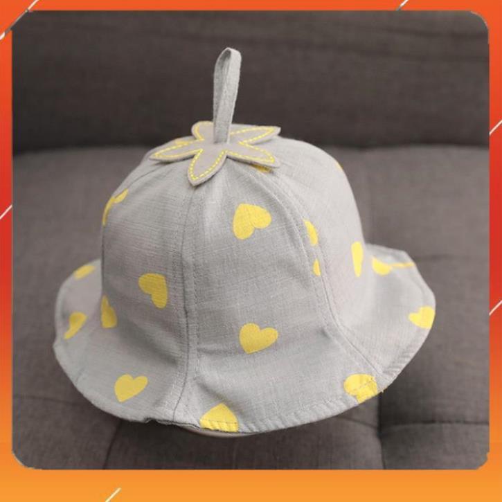 Mũ vành họa tiết dễ thương cho bé 6-24m