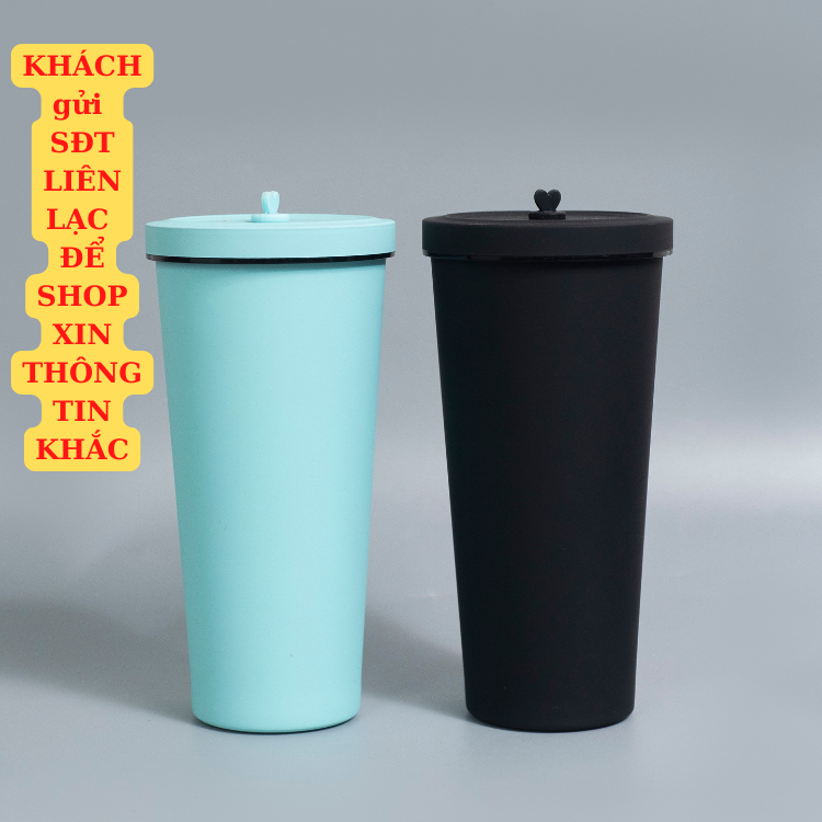 Ly giữ nhiệt 830ml bigsize Pastel KHẮC TÊN, cốc giữ nhiệt cao cấp inox 304, bình nước tặng sticker, ống hút