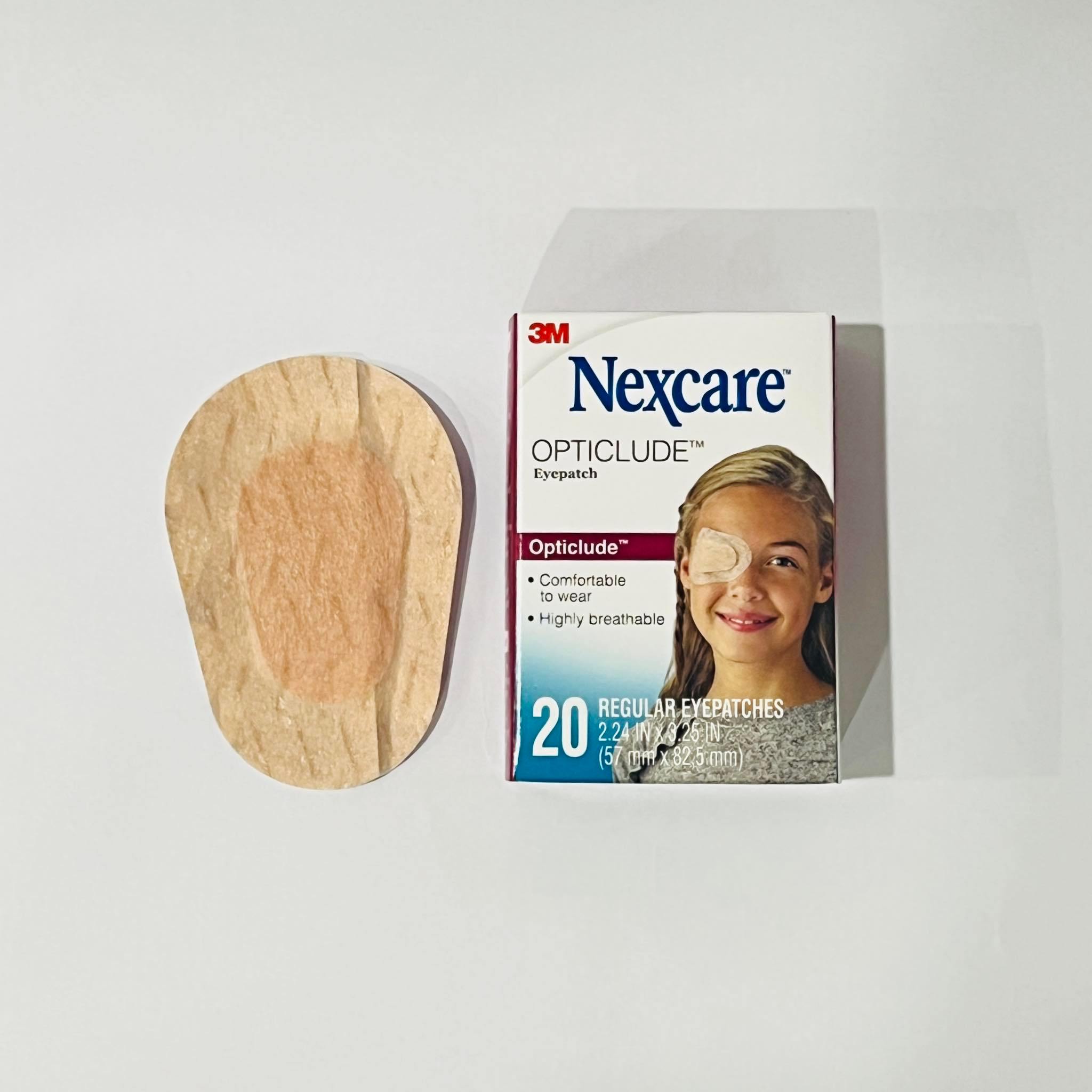 Hộp 20 miếng dán mắt 3M Nexcare 1539 hỗ trợ điều trị nhược thị cho trẻ trên 4 tuổi, sản xuất Canada