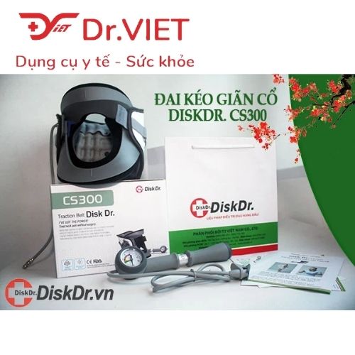 Đai cổ hơi DISK DR. CS300 Freesize tiêu chuẩn phù hợp cho người làm việc lâu giờ