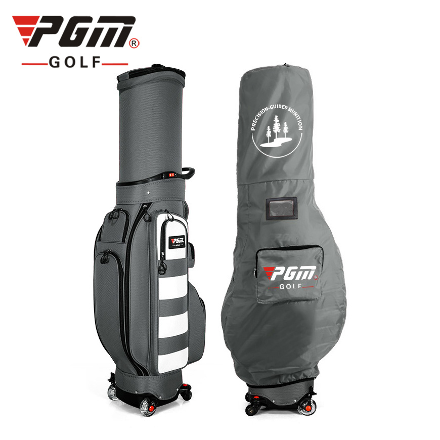 TÚI GẬY GOLF FULLSET NẮP CỨNG 4 BÁNH ĐA NĂNG - PGM QB081 RETRACTABLE GOLF BAG