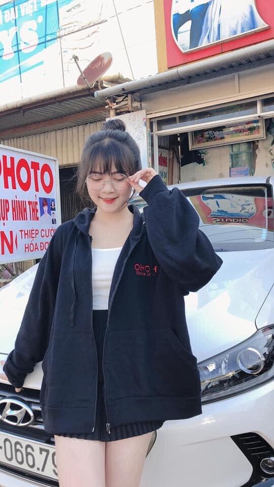 Áo Khoác Hoddie Dây Kéo Unisex Form Rộng