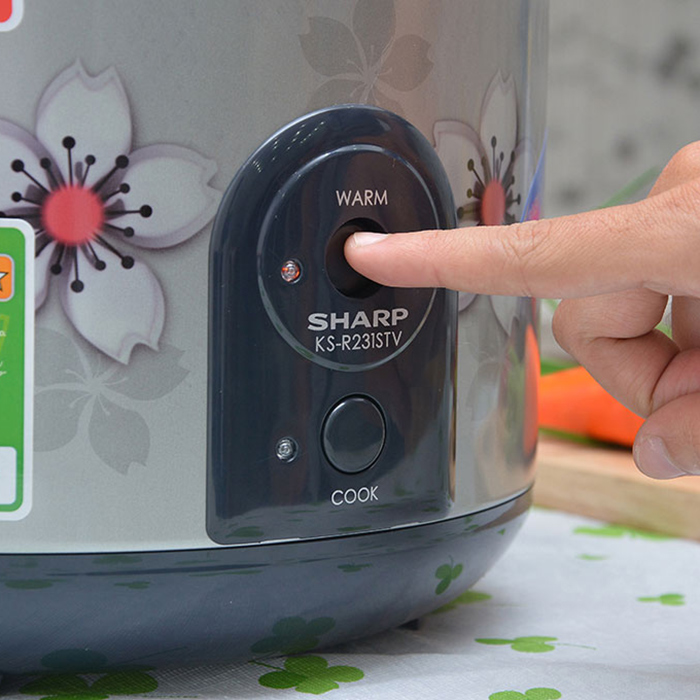 Nồi Cơm Điện Nắp Gài Sharp KS-R231STVSS - Hàng chính hãng