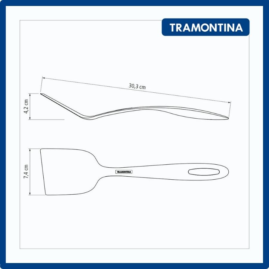 Xẻng Xào Tramontina 30cm Chất Liệu Nhựa PA An Toàn Chịu Nhiệt Sản Xuất Tại Brazil 25160