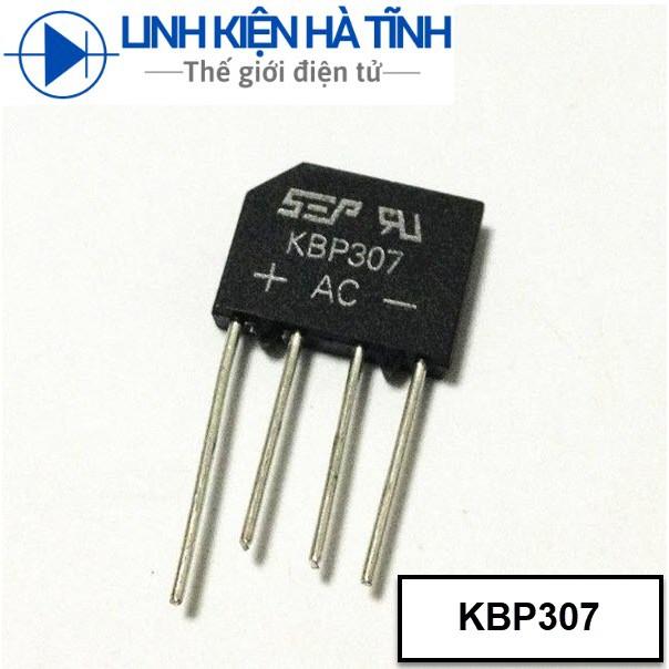 Cầu chỉnh lưu 3A KBP307 cầu diode 3A mới cầu xếp chồng cầu phẳng 3A / 700V