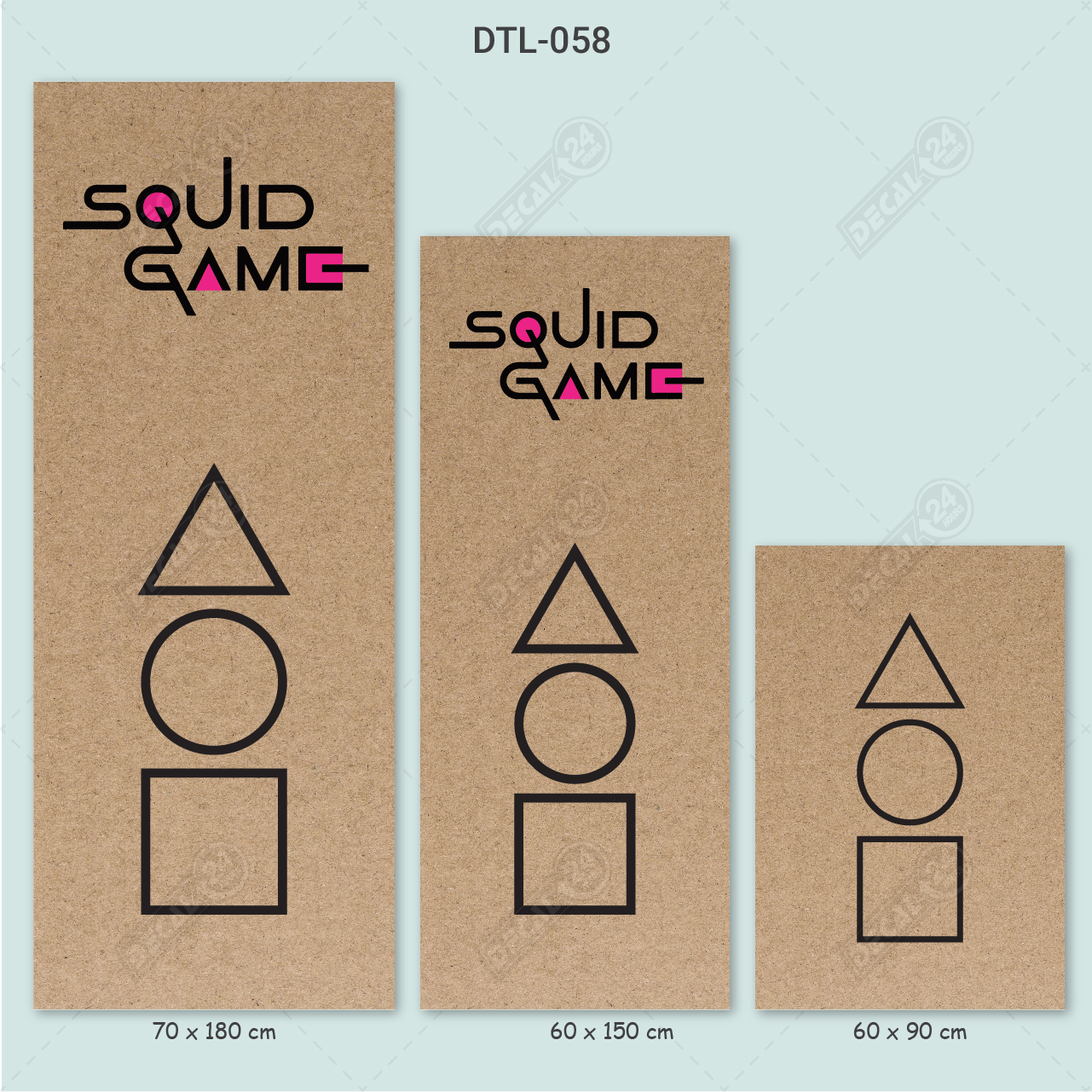 Decal Dán Tủ Lạnh Squid Game Hot Trend