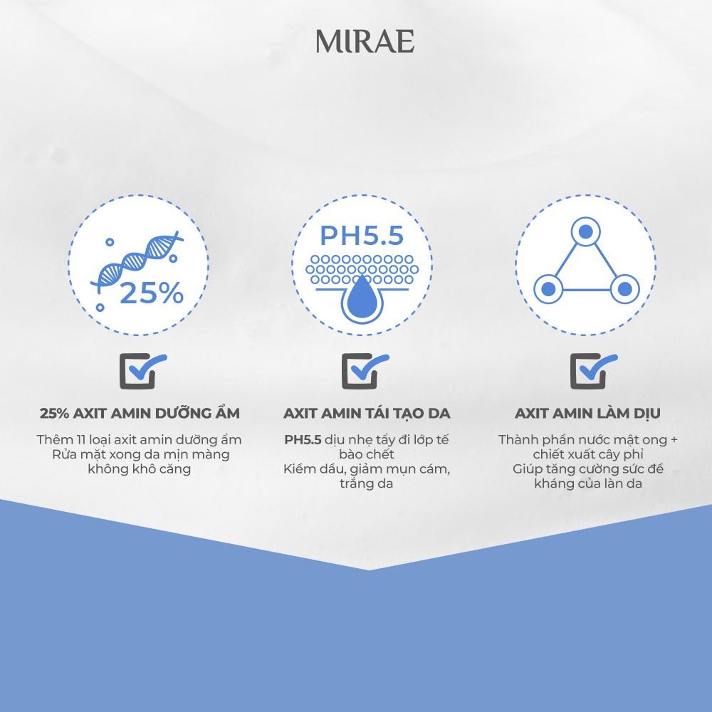 Sữa Rửa Mặt MIRAE làm sạch, cấp ẩm hỗ trợ dưỡng da