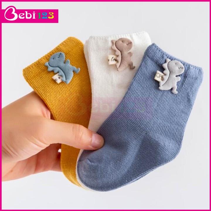 Set 3 đôi tất vớ cao cấp hình cà rốt và khủng cho bé trai bé gái