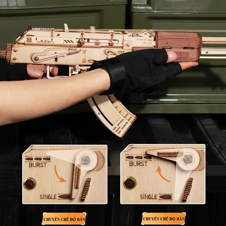 Mô hình Cơ động học Assault Rifle AK-47 LQ901