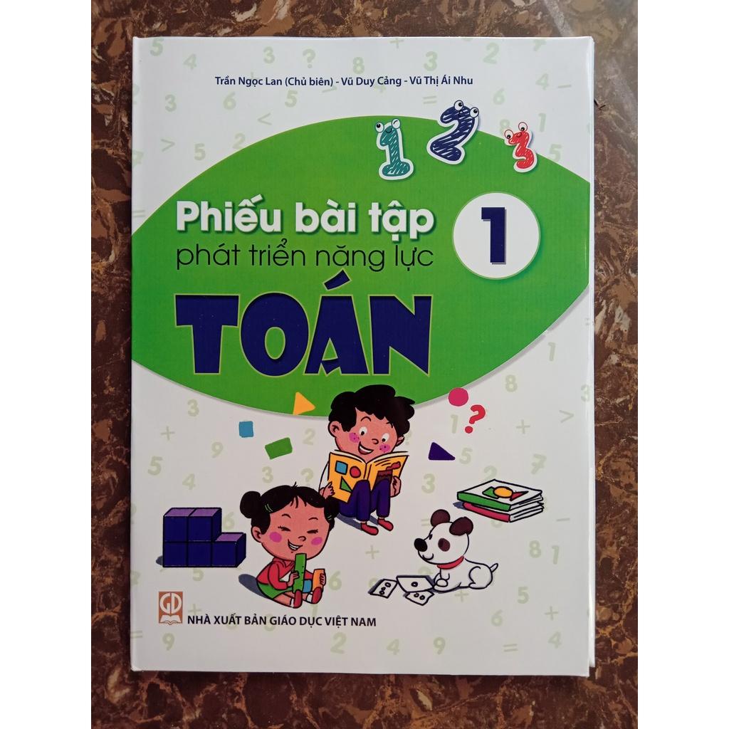 Sách Phiếu bài tập phát triển năng lực Toán lớp 1