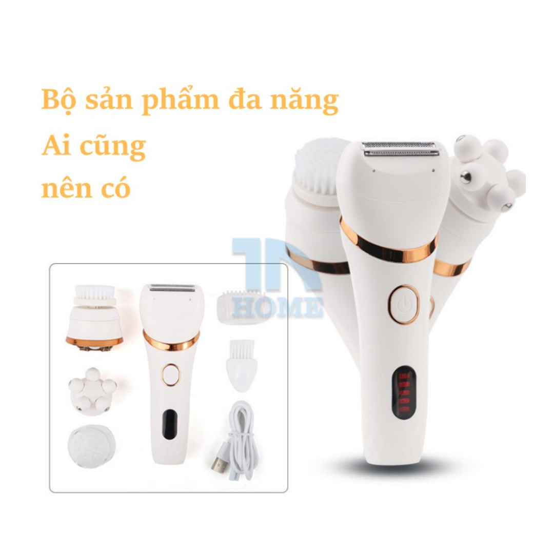 Máy rửa mặt Massage Máy cạo tỉa lông đa năng cao cấp JD-529