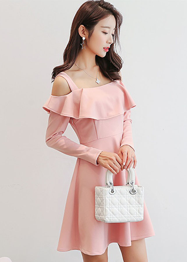 Đầm bệt vai trẻ trung da87
