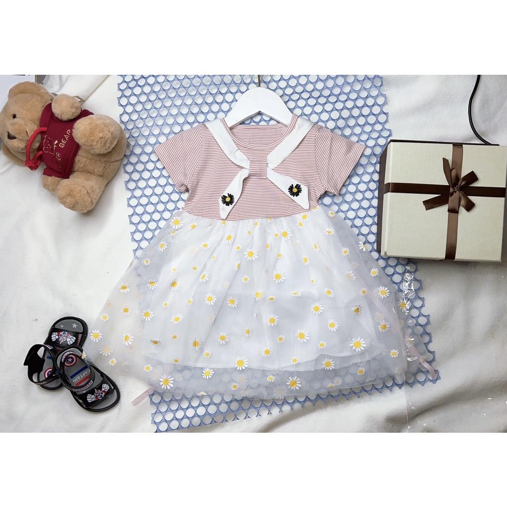 Váy Bé Gái Công Chúa Mùa Hè, Đầm Trẻ Em Tiểu Thư ch bé 10-18kg