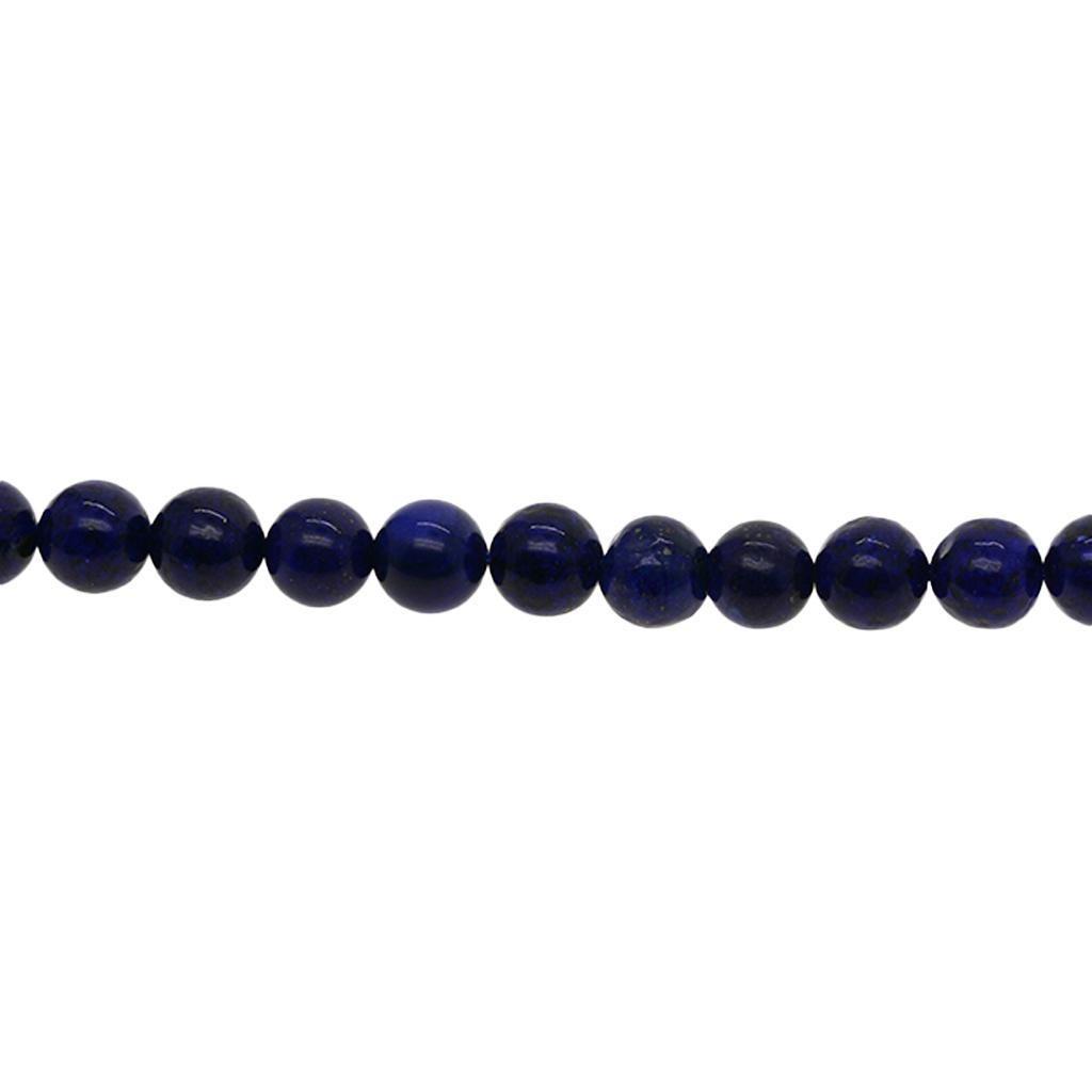 Natural Semi-precious Lapis Lazuli Gemstone Round Beads Jewelry Crafts 15"