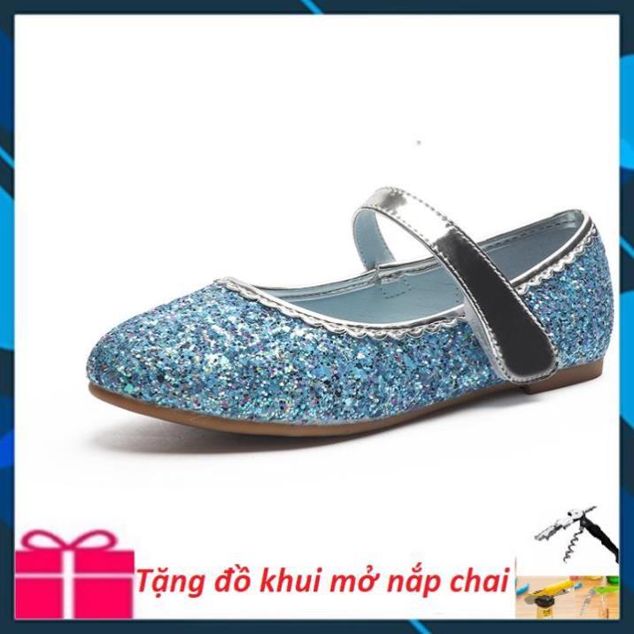 Giầy kim tuyến, giày bệt công chúa cho bé 21007.