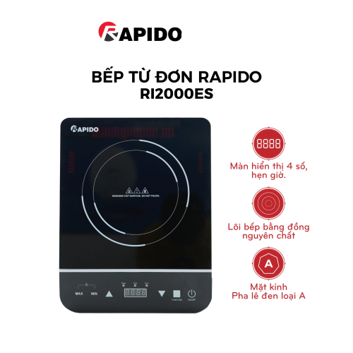 Bếp Từ Đơn Rapido RI2000ES  - Hàng Chính Hãng