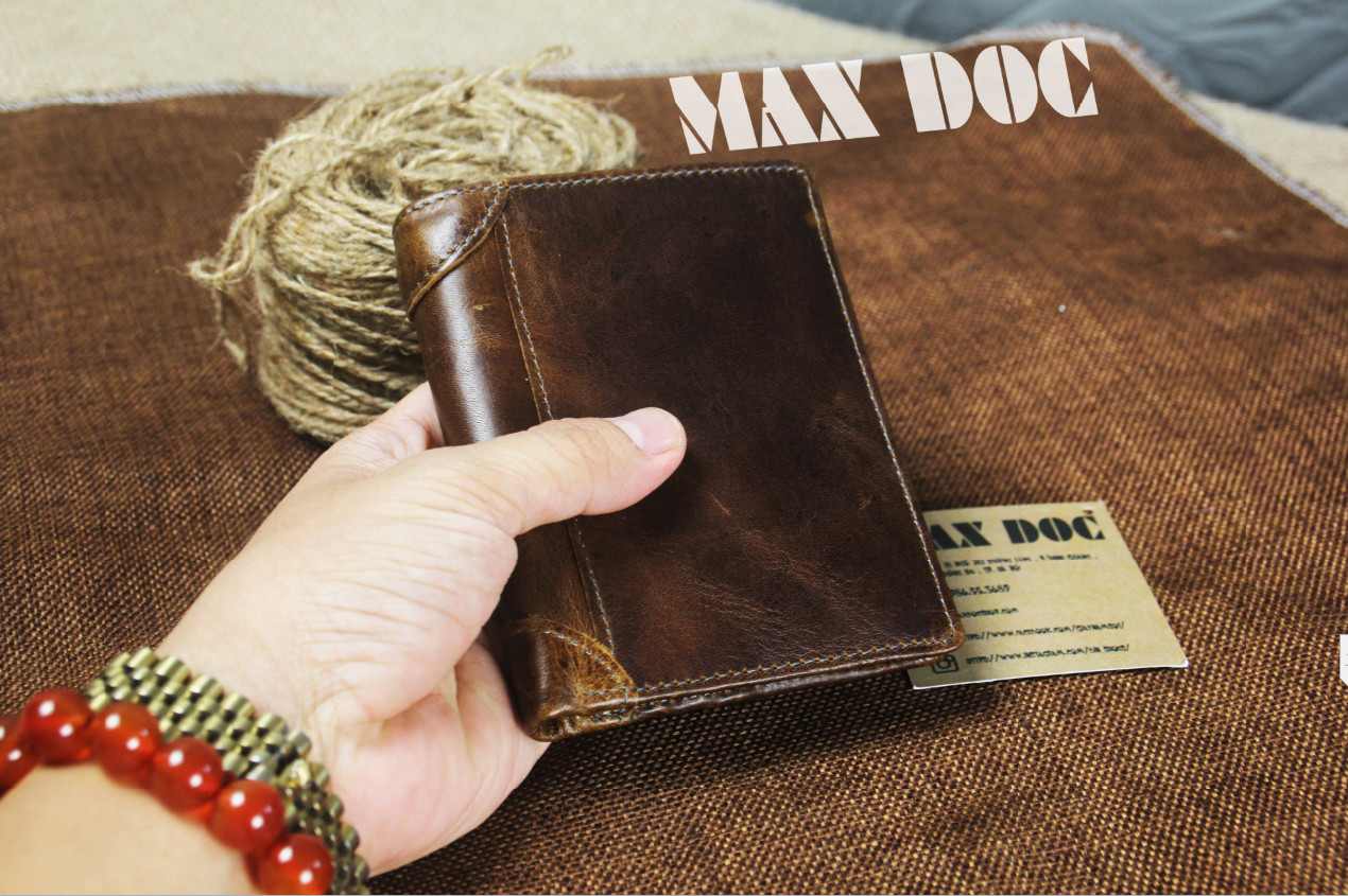 V72 Ví Da Nam Chất Liệu Da Bò, Bóp Nam Da Thật Dáng Đứng Và Dáng Ngang, Kích Thước Nhỏ Ngọn Dễ Sử Dụng