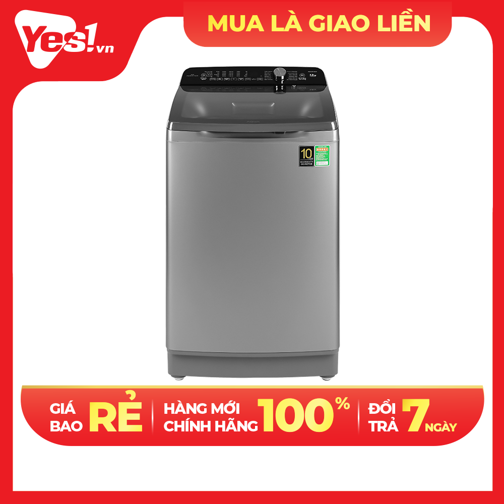 Máy Giặt Cửa Trên Inverter Aqua AQW-DR120CT-S - Hàng Chính Hãng