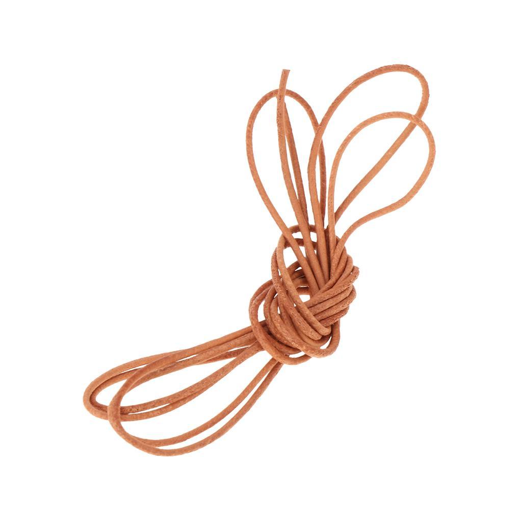 1 Meter Long Leather Cord Jewelry Kumihimo Making Thread Rope Braiding String1mm 1.5mm 2mm 2.5mm 3mm 4mm 5mm 6mm 8mm for DIY Crafts