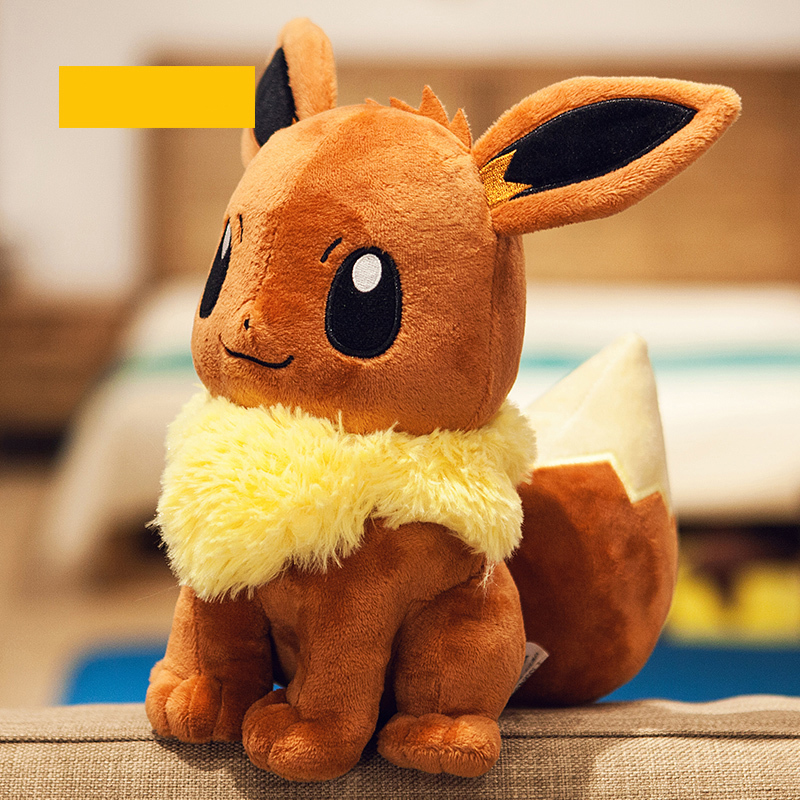 Gấu Bông Pokemon Eevee (Eevui) Nâu Siêu Dễ Thương (20cm---&gt;45cm) Nguyên Tem Nguyên Tag Pokemon Xịn Cao Cấp