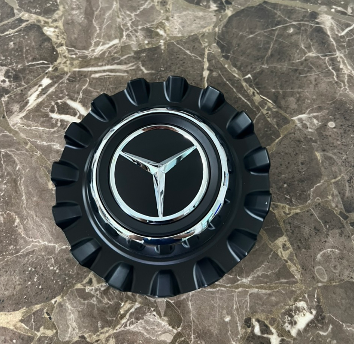 Logo chụp mâm, ốp lazang bánh xe ô tô Maybach PA66 - Đường kính ngoài 15cm