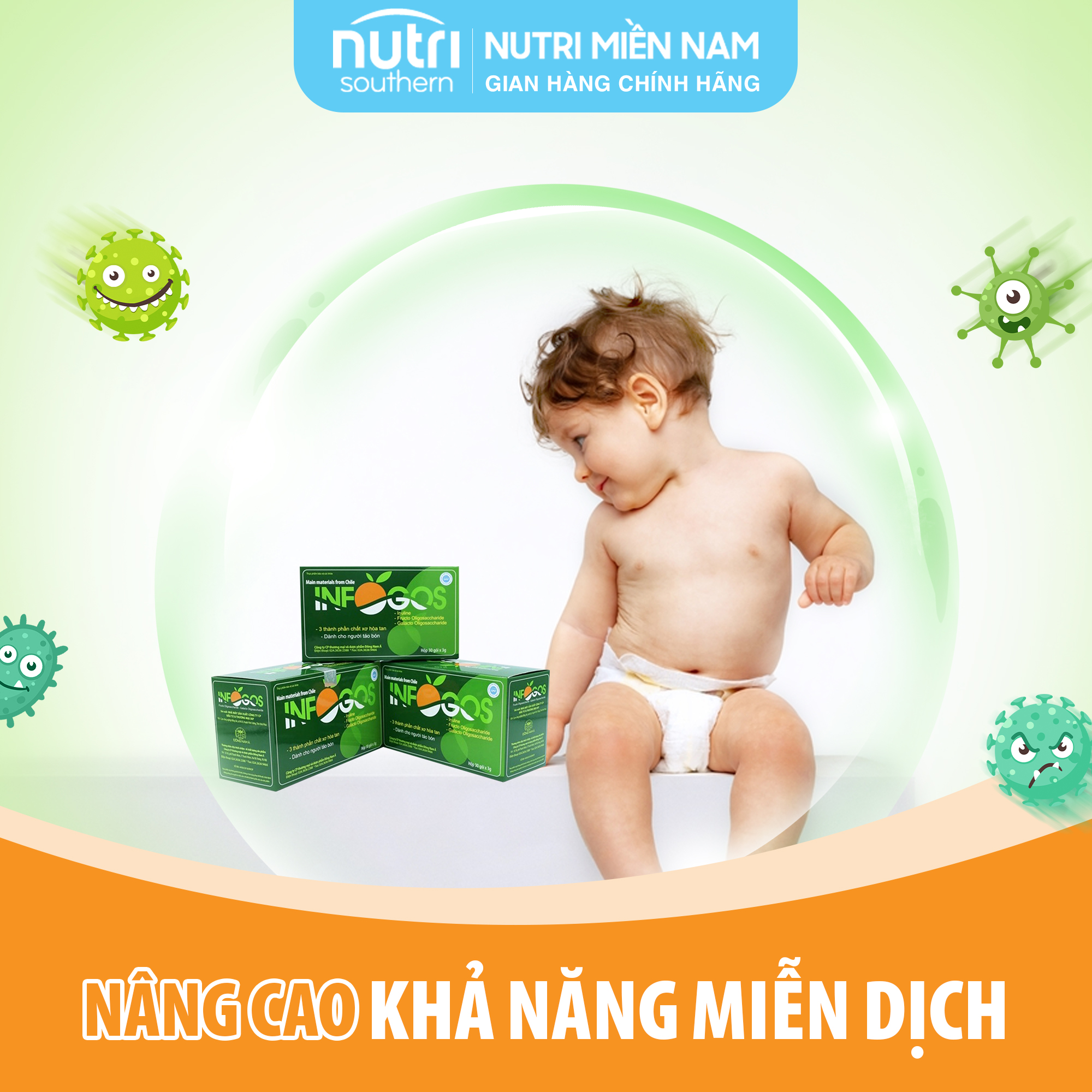 Chất Xơ Hòa Tan INFOGOS Hỗ Trợ Táo Bón Và Rối Loạn Tiêu Hóa, Giúp Đường Ruột Khỏe Mạnh