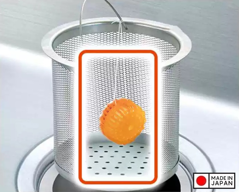 Viên diệt khuẩn, khử mùi hôi bồn rửa, Lavabo Sanada Seiko Hương cam 16.5g - Hàng nội địa Nhật Bản |#Made in Japan|