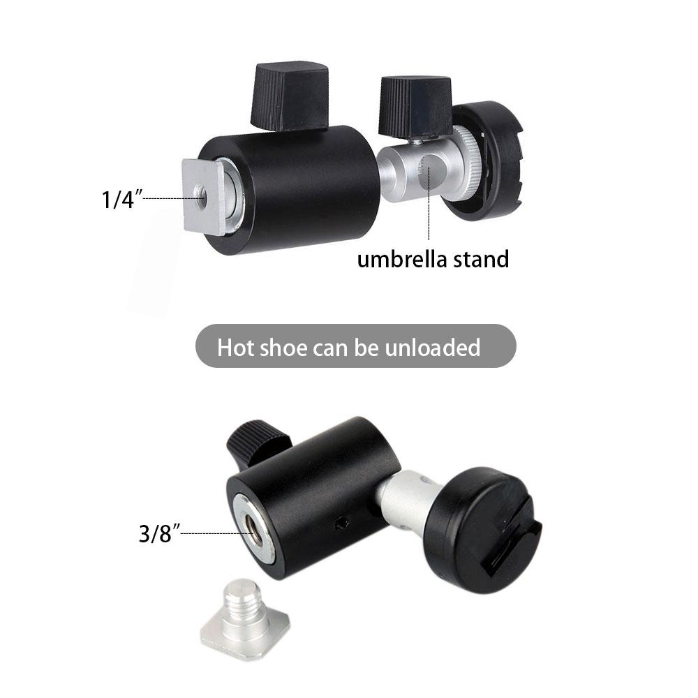 Giá đỡ đèn tốc độ Loại C với đầu bi 1/4 3/8
Camera Speedlite