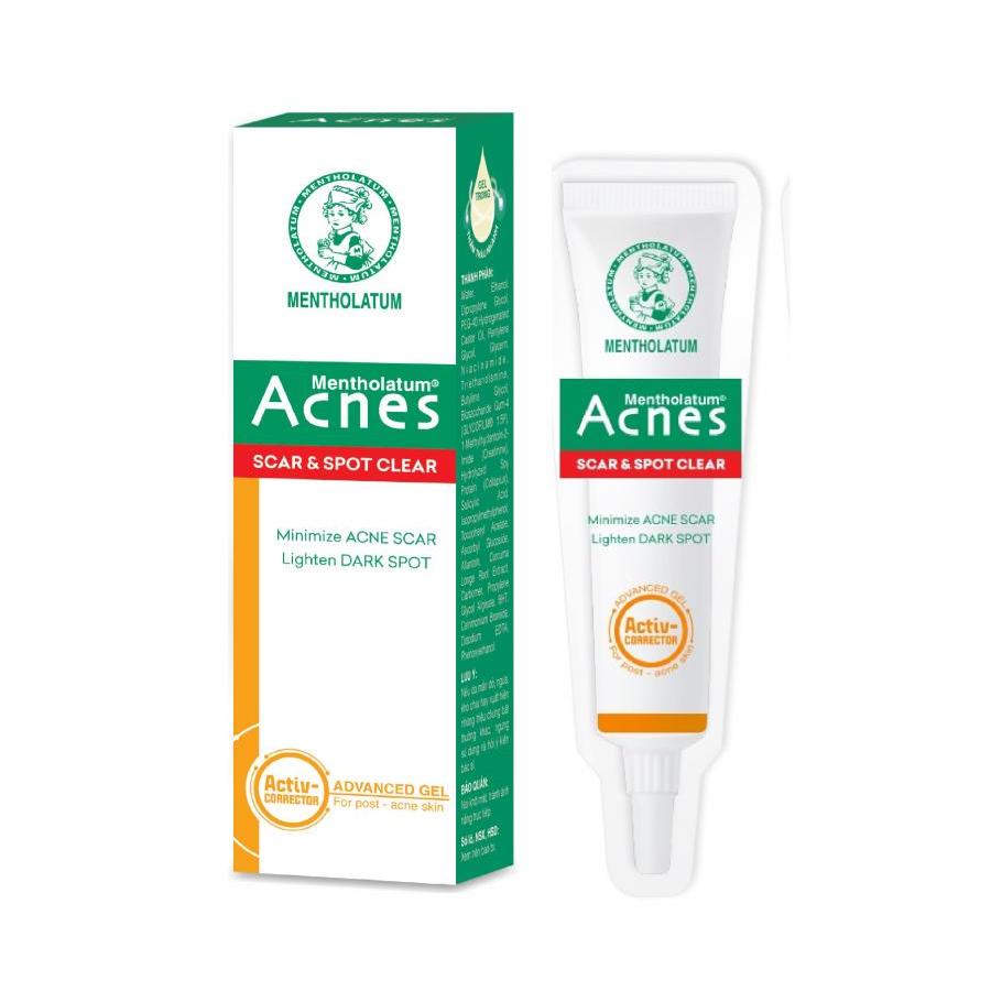 Gel chuyên biệt sáng thâm mờ sẹo Acnes Scar and Spot Clear 10g + Tặng Kem rửa mặt Acnes Vitamin 25g