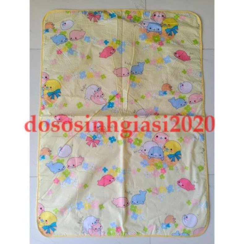 Tấm lót lớn cho bé sơ sinh/ Chiếu lót cao su chống thấm 3d size lớn 78*107cm